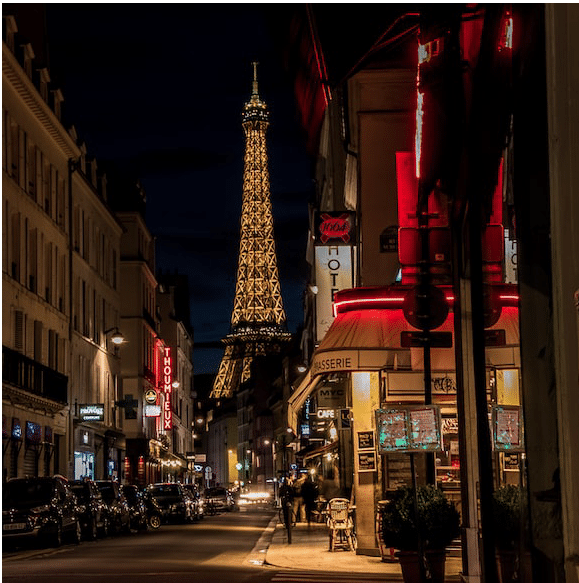 univers narratif d'un roman : Paris la nuit le soir